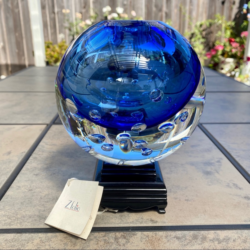 Beranek • Vladimir Svab Signed Czech Art Glass 7lb
